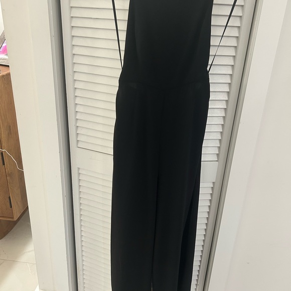 Forever 21 Black Contemporary Backless Crisscross Jumpsuit. - Picture 5 of 8